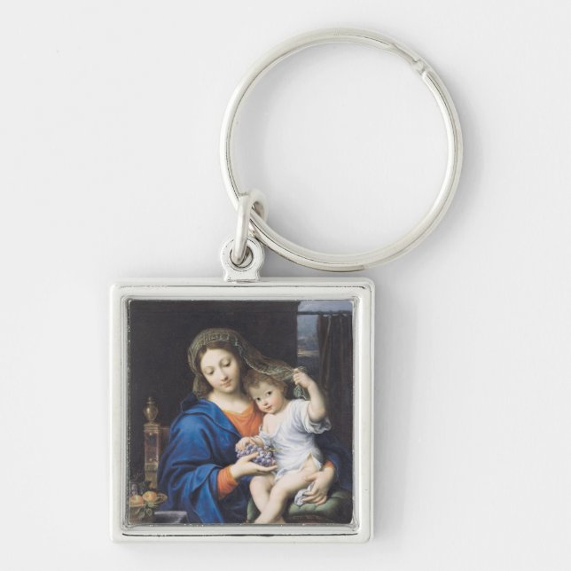 The Virgin of the Grapes, 1640-50 Keychain (Front)