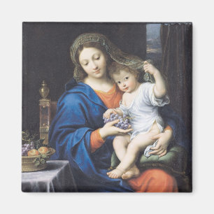 The Virgin of the Grapes, 1640-50 Magnet