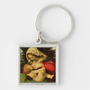 The Virgin of the Green Cushion, 1507-10 Keychain