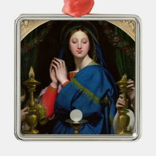 The Virgin of the Host, 1854 Metal Ornament