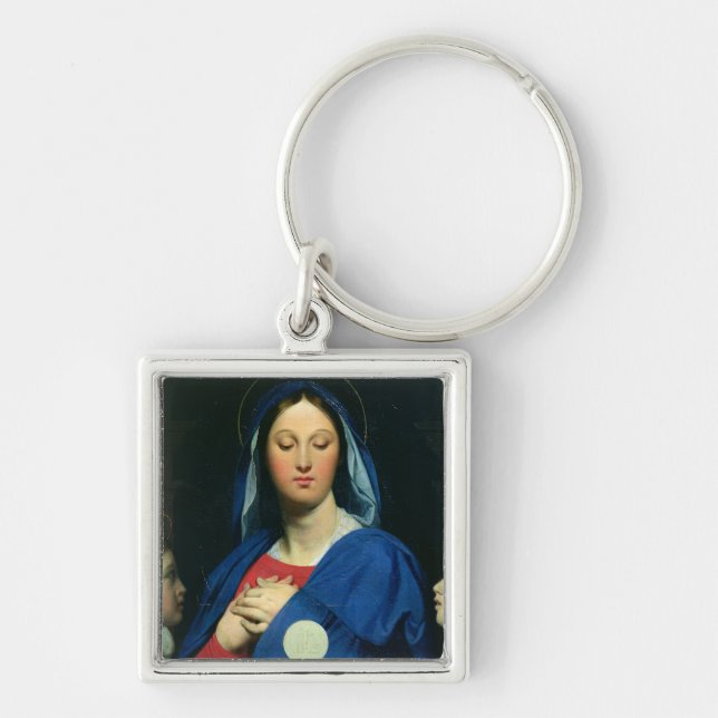The Virgin of the Host, 1866 Keychain (Front)