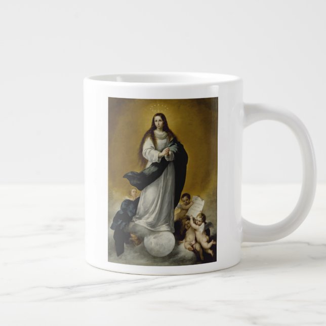 The Virgin of the Immaculate Conception Large Coffee Mug (Right)