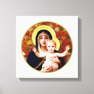 "The Virgin of the Lilies" Fine Art Wrapped Canvas
