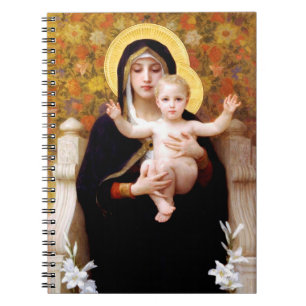 The Virgin of the Lilies  (La Vierge au Lys) Notebook