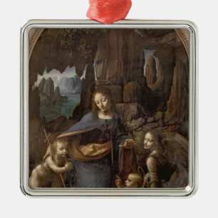 The Virgin of the Rocks , c.1508 Metal Ornament