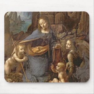 The Virgin of the Rocks Mouse Pad