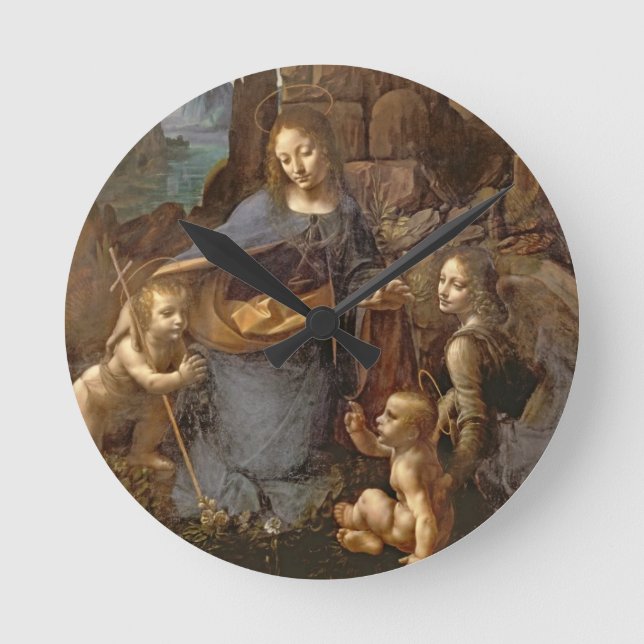 The Virgin of the Rocks Round Clock (Front)