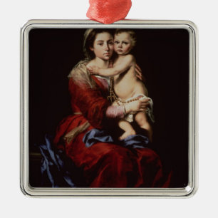 The Virgin of the Rosary, c.1650 Metal Ornament