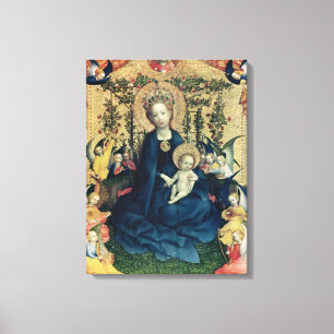 The Virgin of the Rose Bush Canvas Print