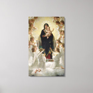 The Virgin with Angels, 1900 Canvas Print