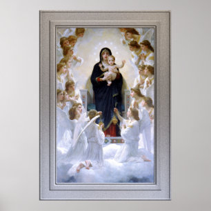 The Virgin with Angels by William Adolphe Bouguere Poster