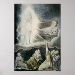 The Vision of Eliphaz, 1825 Poster