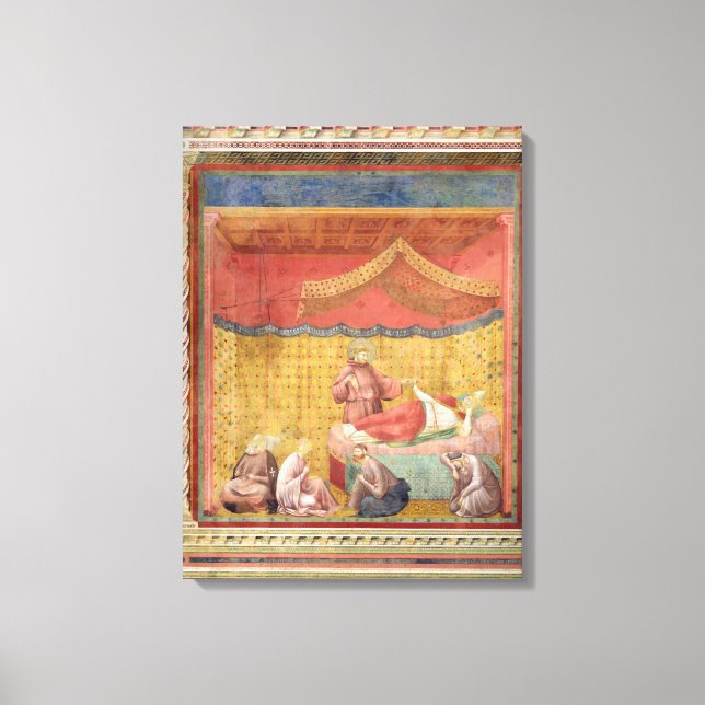 The Vision of Pope Gregory IX  1297-99 Canvas Print (Front)
