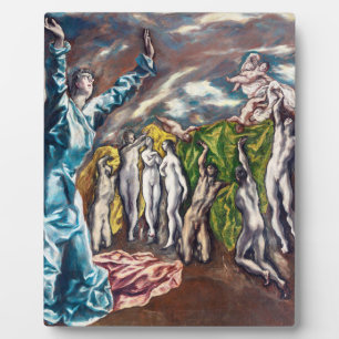 The Vision of Saint John   El Greco   Plaque