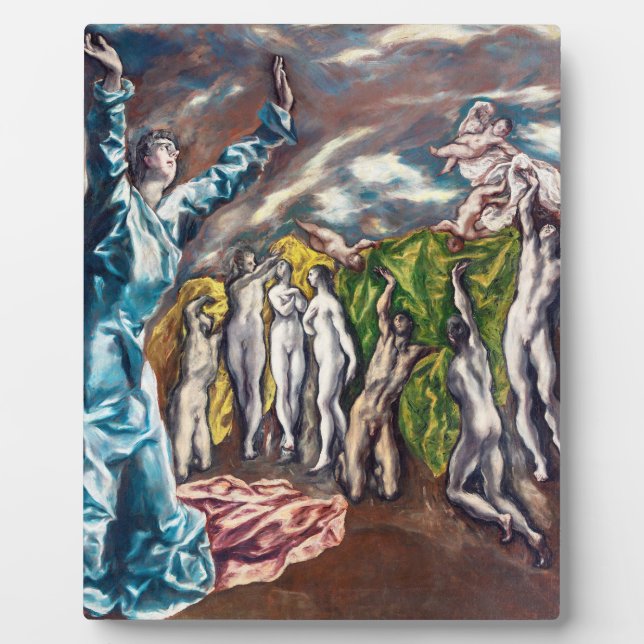 The Vision of Saint John | El Greco | Plaque (Front)