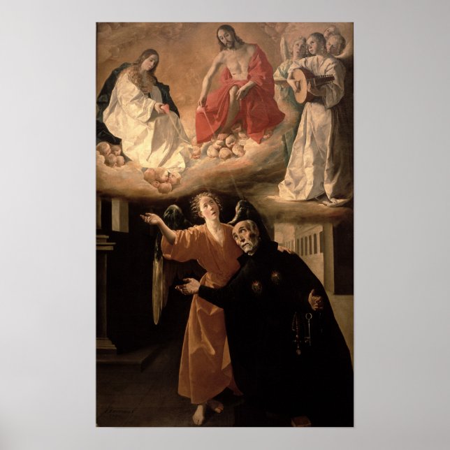 The Vision of St. Alphonsus Rodriguez Poster (Front)