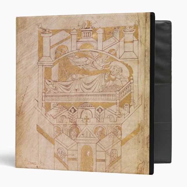 The Vision of St. Aubert Binder (Front/Inside)