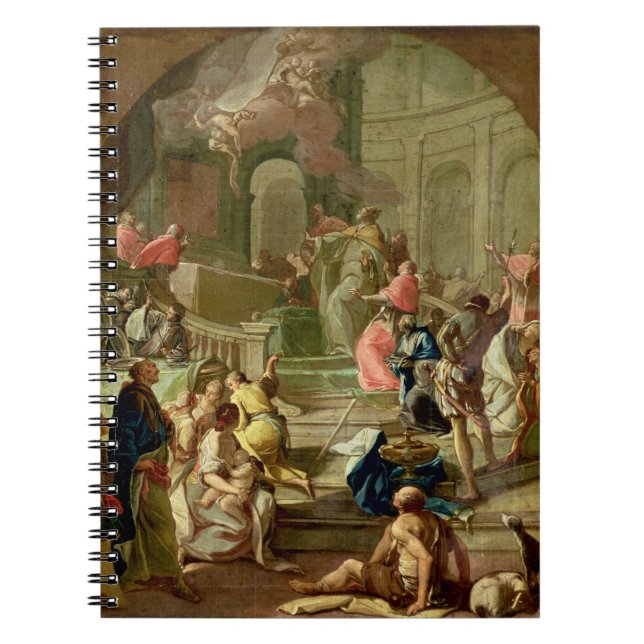 The Vision of St. Benedict, c.1760 Notebook (Front)