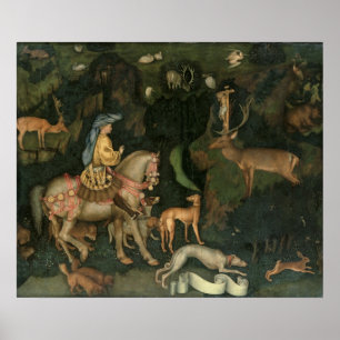 The Vision of St. Eustachius, c.1438-42 Poster