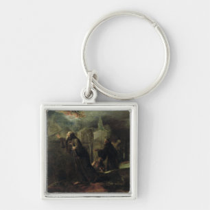 The Vision of St. Francis of Paola Keychain