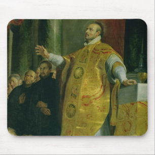 The Vision of St. Ignatius of Loyola Mouse Pad