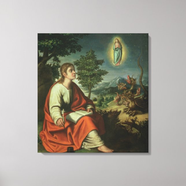 The Vision of St. John the Evangelist on Patmos Canvas Print (Front)