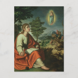 The Vision of St. John the Evangelist on Patmos Postcard