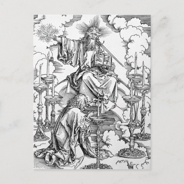 The Vision of The Seven Candlesticks Postcard (Front)