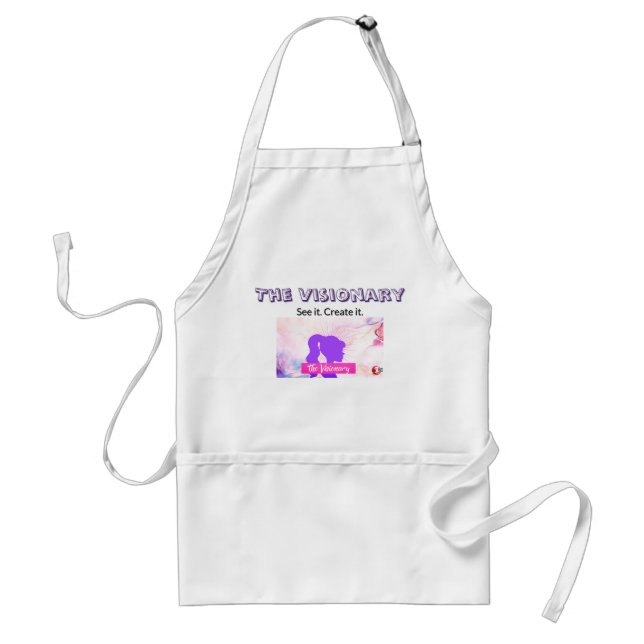 The Visionary Apron – “See It. Create It.” (Front)