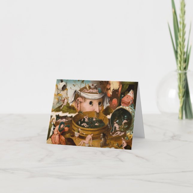 The Visions of Tondal, 1479 by Hieronymus Bosch Thank You Card (Front)