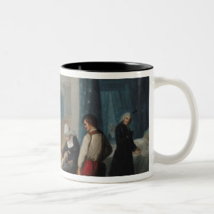The Visit of Monsieur and Madame Necker Two-Tone Coffee Mug
