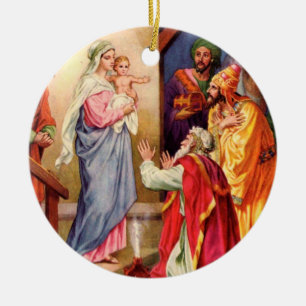 The Visit of the Wise-Men Ceramic Ornament