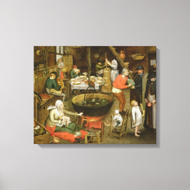 The Visit to the Farm Canvas Print (Front)