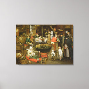 The Visit to the Farm Canvas Print