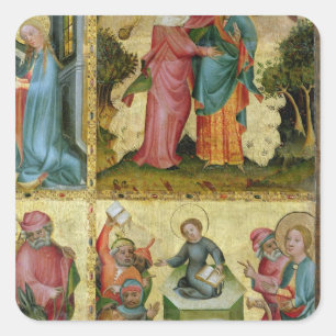 The Visitation and the Dispute with Doctors Square Sticker