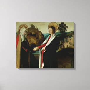 The Visitation, c.1500 Canvas Print