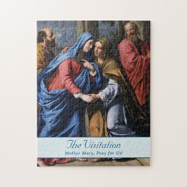 The Visitation Customizable Jigsaw Puzzle (Vertical)