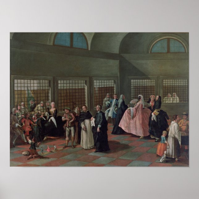 The Visiting Parlour in the Convent Poster (Front)