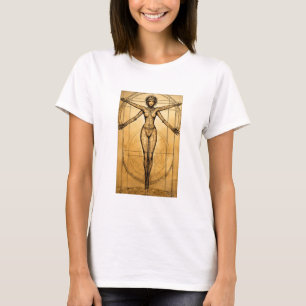 The Vitruvian Goddess: A Harmonious Reflection of  T-Shirt