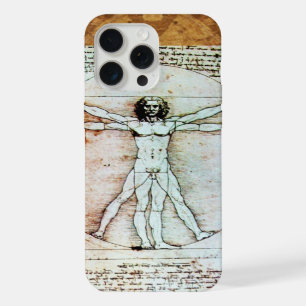 THE VITRUVIAN MAN Antique Parchment iPhone 15 Pro Max Case
