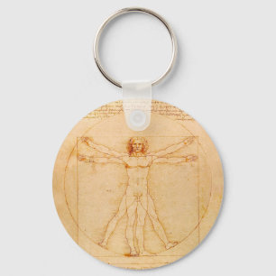 The Vitruvian Man - Leonardo da Vinci Keychain