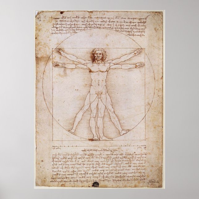 The Vitruvian Man Poster (Front)