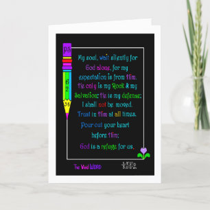 The Vivid Word Psaumes 62: Carte de voeux 5-8