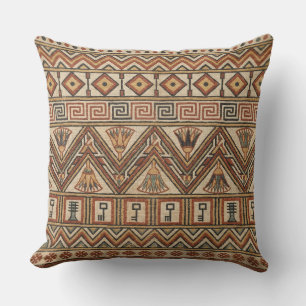 The Vizier’s Repose: Old Kingdom Geometry Throw Pillow