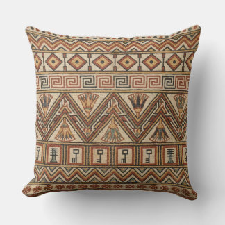 The Vizier’s Repose: Old Kingdom Geometry Throw Pillow