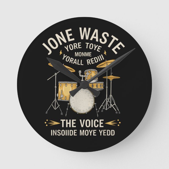  The Voice Inside My Head  Round Clock (Front)