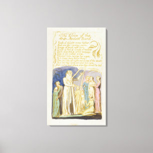 'The Voice of the Ancient Bard', plate 31 from 'So Canvas Print