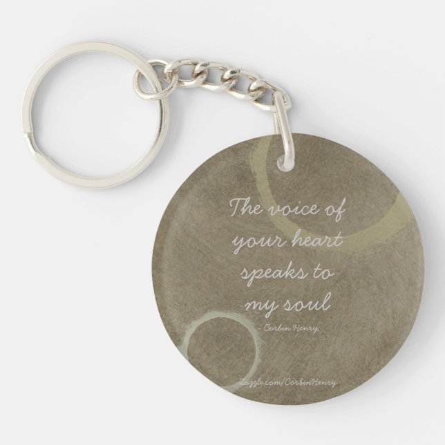 The voice of your heart - Circles Keychain (Front)