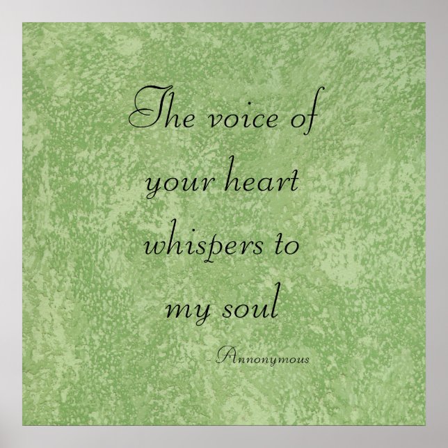 The Voice Of Your Heart Whispers Poster (Front)