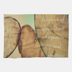 The Voice Of Your Heart Whispers To My Soul Kitchen Towel